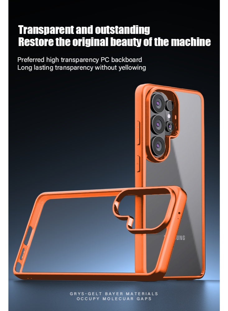 حافظة مرآة لسامسونج جالاكسي S26 ألترا، مرآة للسيدات والعروسات للماكياج، ظهر مرآة لامع صغير + حماية TPU ناعمة واضحة، تصميم فائق النحافة مقاوم للسقوط وآمن لحماية الهاتف - Image 4